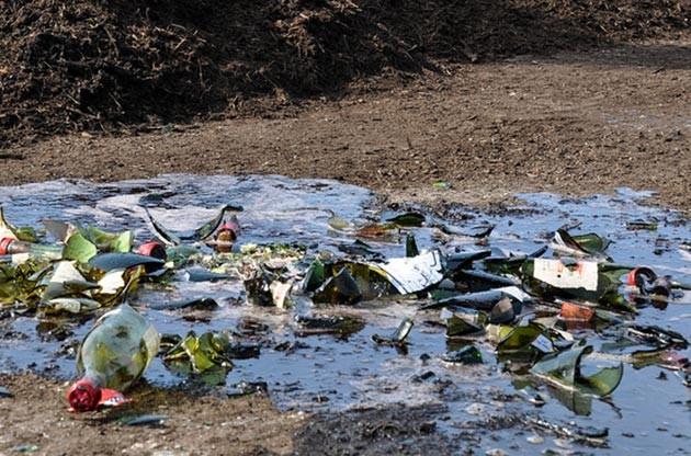 The damage after Rudy Kurniawan counterfeit wines are destroyed in Texas. Credit: Lynzey Donahue / US Marshals