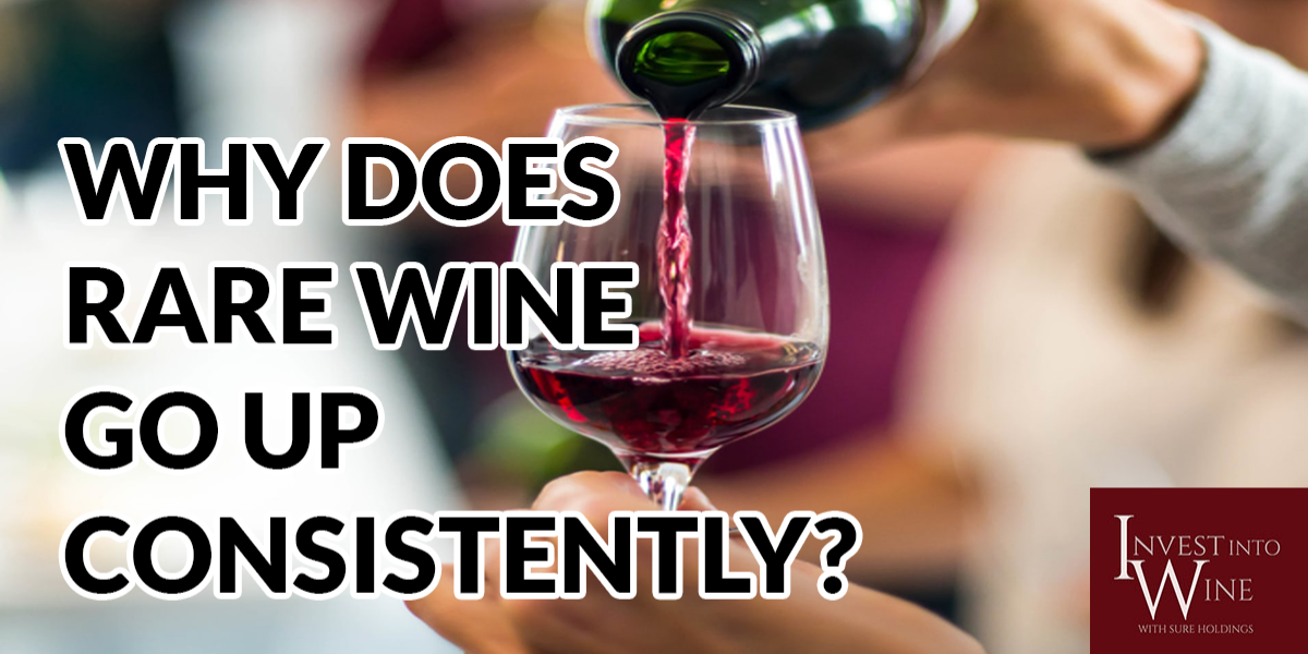 Why does rare wine go up consistently?
